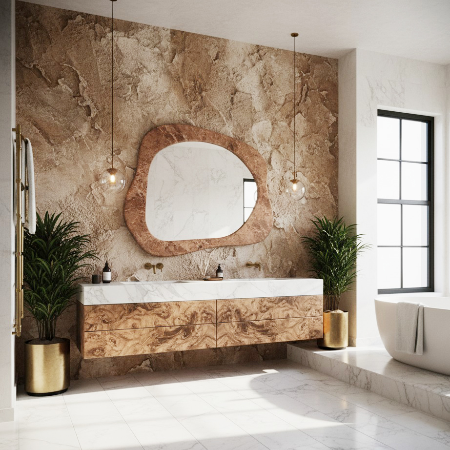 travertino bathroom